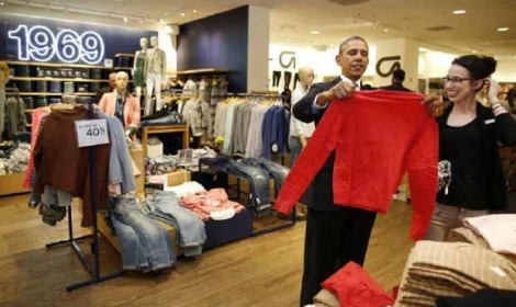 أوباما يشتري ثياب
