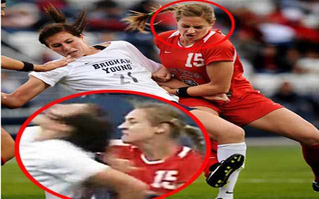 أعنف لاعبة كرة قدم في العالم إليزابيت لامبرت