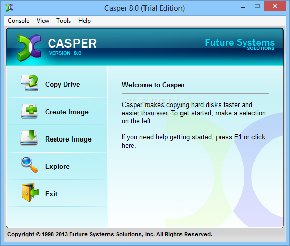 تحميل برنامج Casper 8.0.4610 لصنع نسخة إحتياطية للكمبيوتر