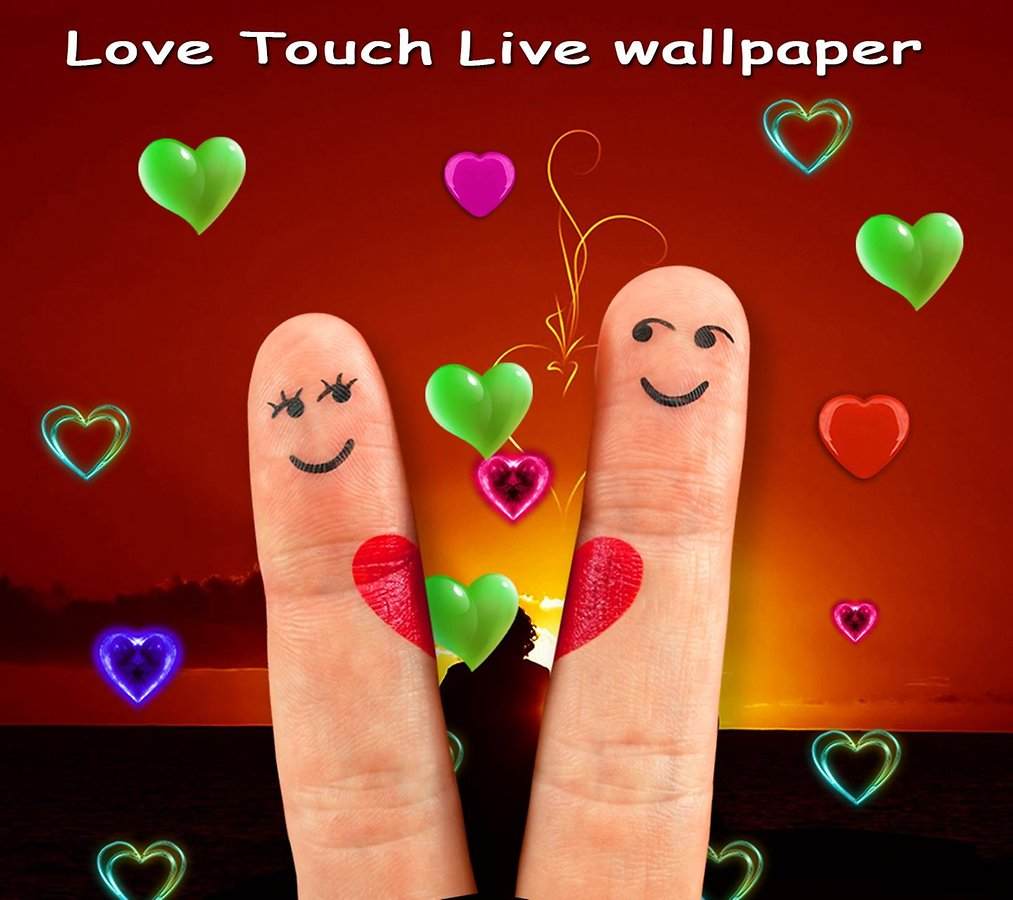 تحميل تطبيق خلفية الحب Love Touch Live Wallpaper للأندرويد