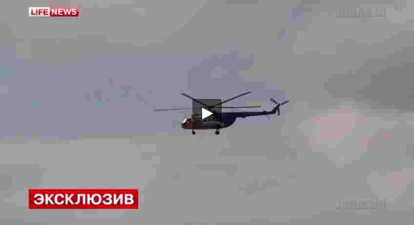 بالفيديو: تحطم مروحية روسية أثناء هبوطها