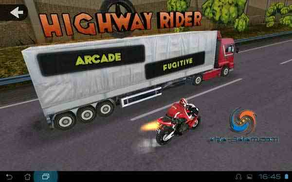 لعبة Highway Rider تطبيق اندرويد لعبة سباق دراجات