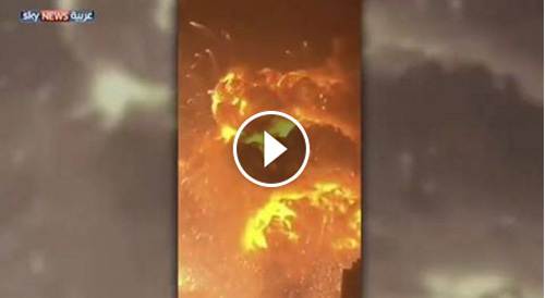فيديو انفجار ضخم في معمل بالصين