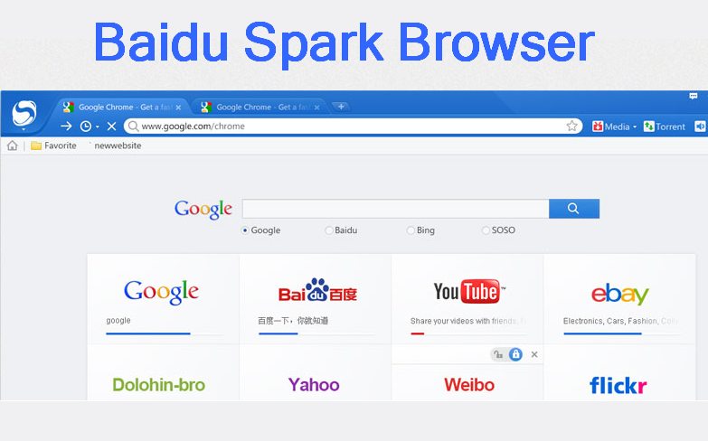 متصفح الانترنت بايدو سبارك Baidu Spark شبيه كروم