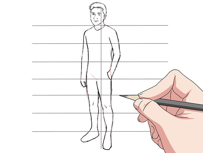 Как нарисовать человека поэтапно легко для начинающих